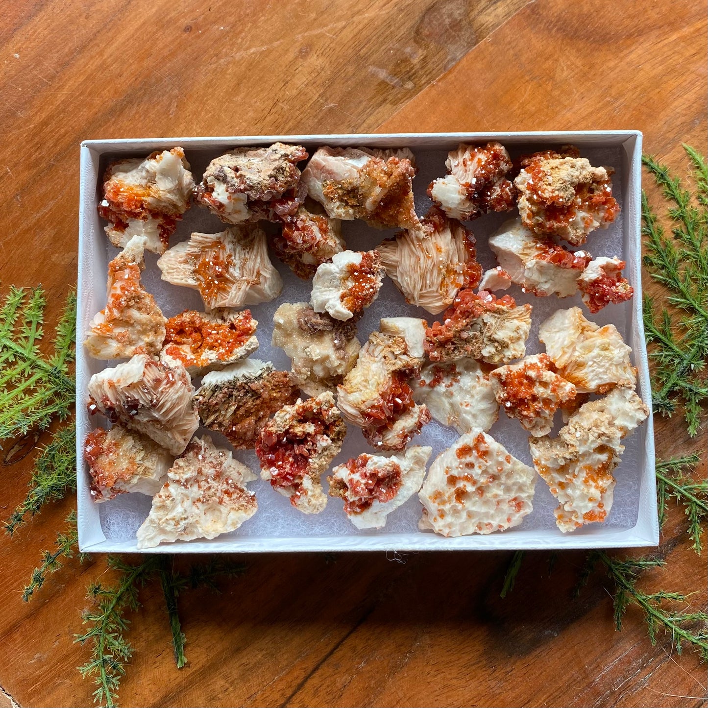 Vanadinite on Barite ✨ Intuitively selected