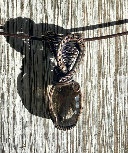 Faceted Smoky Quartz Necklace